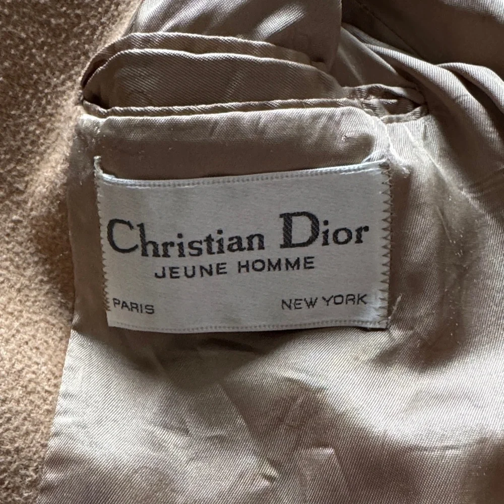Dior Women's Vintage Wool Tan Blazer